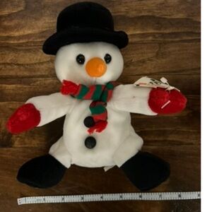 Plush Snowman with Scarf and Hat - HO HO BEANS BEARS ☃️ (two available)